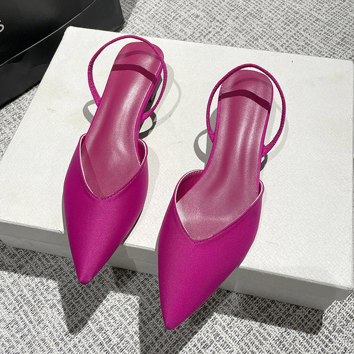 Damen Slingback Pumps mit stilvollem Überkreuzriemen Drune