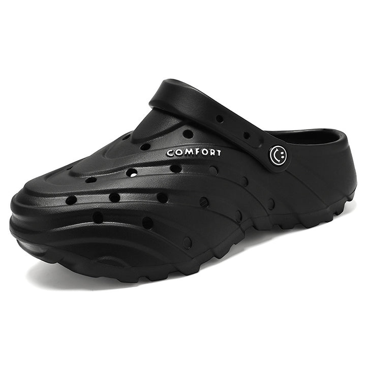 Unisex nan leichte perforierte Komfort-Clogs mit ergonomischer EVA-Sohle und verstellbarem Fersenriemen Drune