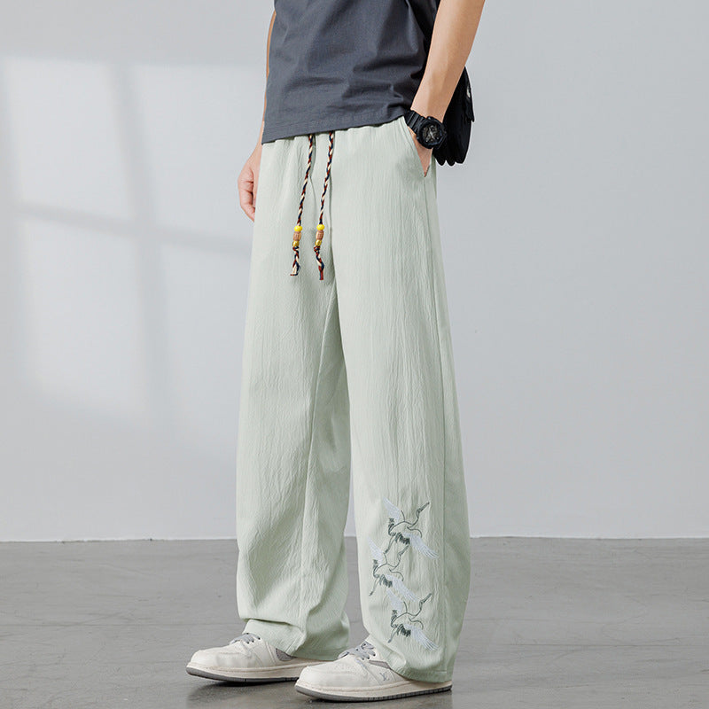 Herren Entspannte Pluderhose mit verstellbarem Bund Drune