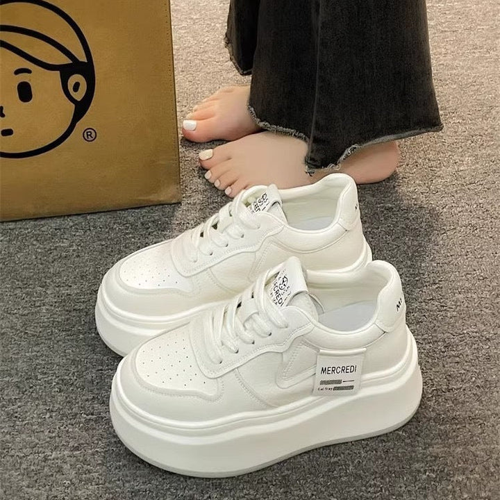 Damen Plateau-Sneaker mit luftiger Mesh-Oberfläche und komfortabler Dämpfung Drune