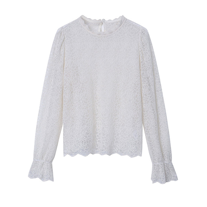 Damen Bluse aus feiner Spitzenmaterial Drune