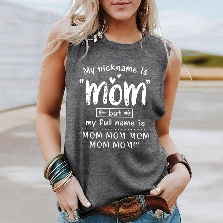 Frauen Verspielt Grafik Tanktop Drune