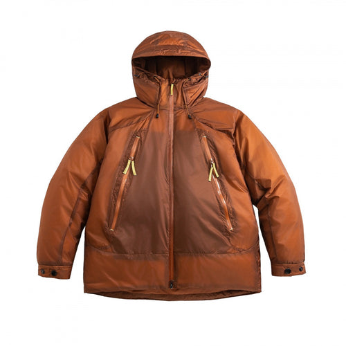 Unisex Oversize wattierte Kapuzenjacke mit schrägen Reißverschlusstaschen und verstellbarem Saum Drune