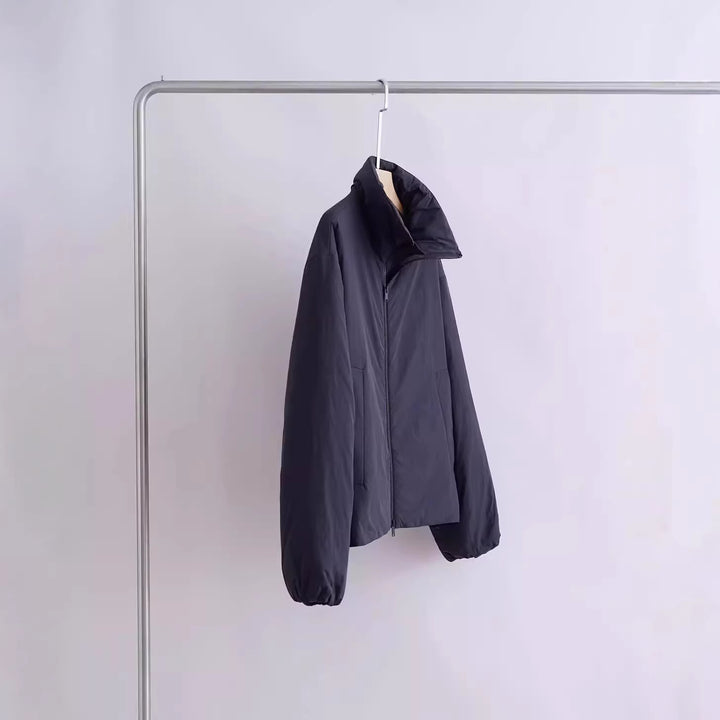 Damen Übergangsjacke mit hohem Kragen und seitlichen Taschen Drune
