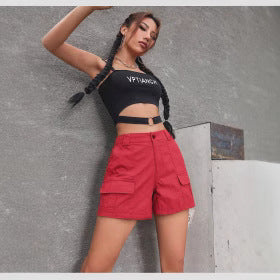 Damen Cargo-Shorts mit praktischen Seitentaschen und bequemer Passform Drune