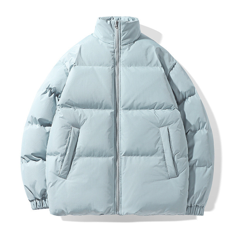 Herren Oversize Steppjacke mit hohem Stehkragen und verdeckten Eingrifftaschen Drune