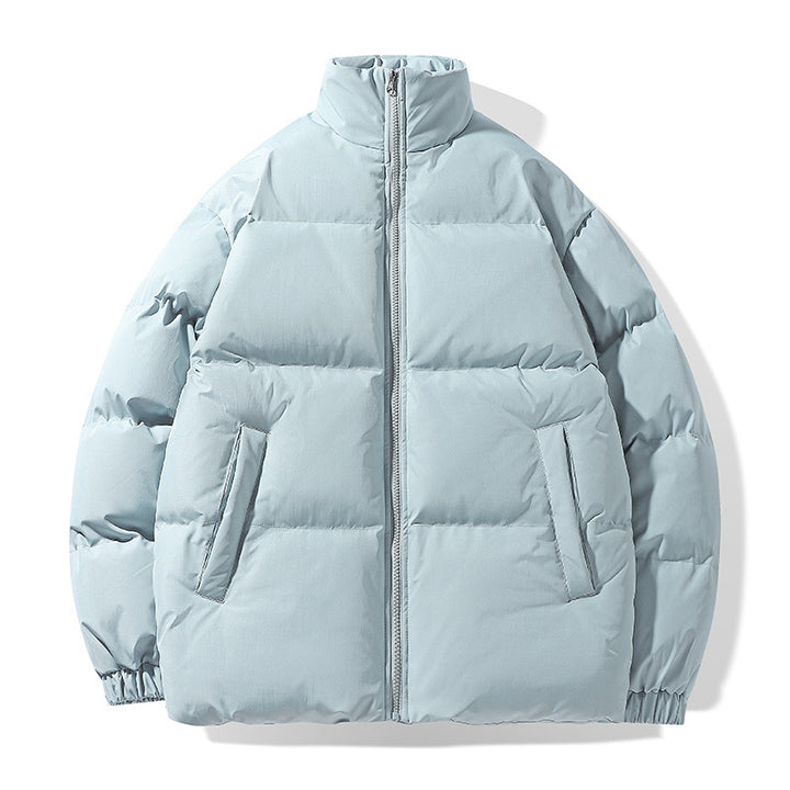 Herren Oversize Steppjacke mit hohem Stehkragen und verdeckten Eingrifftaschen Drune