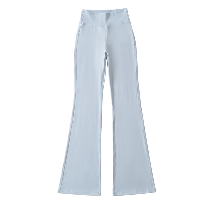 Damen Hochtaillierte ausgestellte Yoga‑Hose mit Formbund Drune