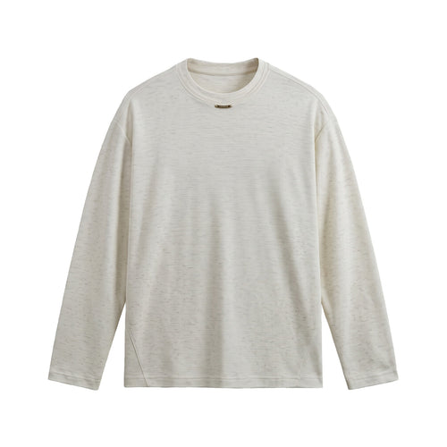 Damen Feinstrick‑Sweatshirt mit Strukturstrick, Rundhalsausschnitt und weiter Passform Drune