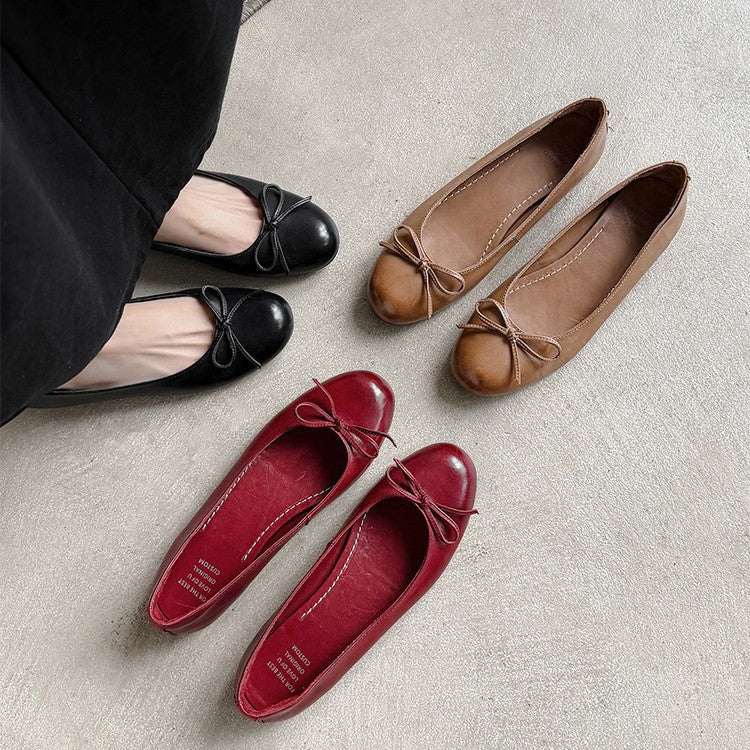 Damen Ballerinas mit dekorativem Schleifendetail Drune