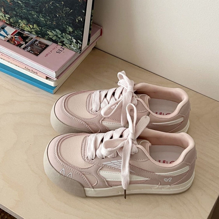 Damen Sportliche Sneaker mit atmungsaktiven Netzdetails Drune
