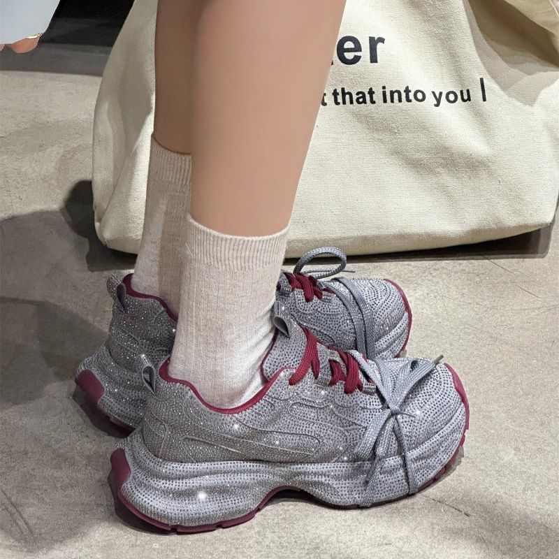 Damen Chunky-Plateau-Sneakers mit atmungsaktivem Mesh und sculpted Profil Drune