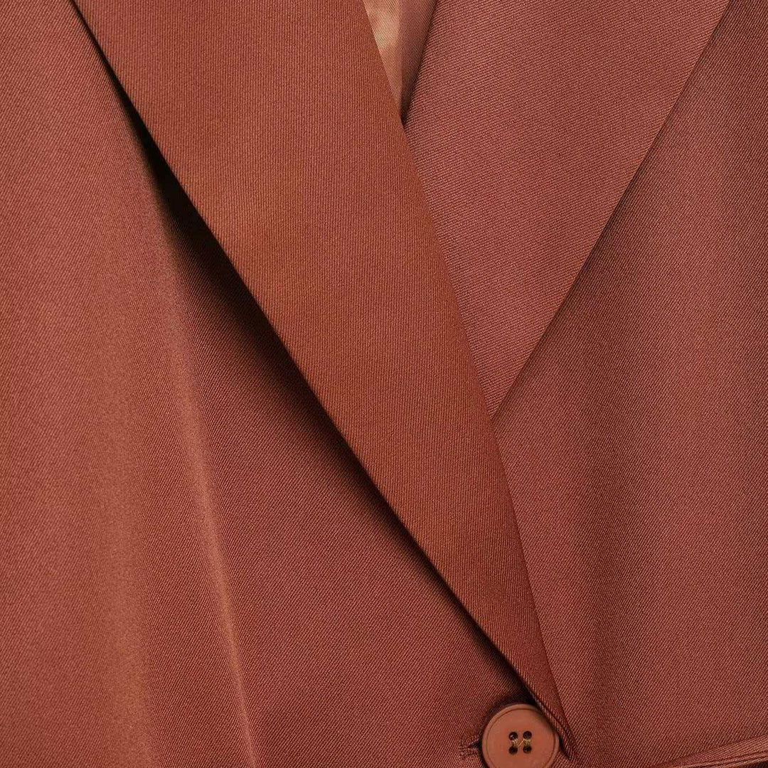 Damen modische Blazerjacke mit tailliertem Schnitt und breiten Ärmeln Drune