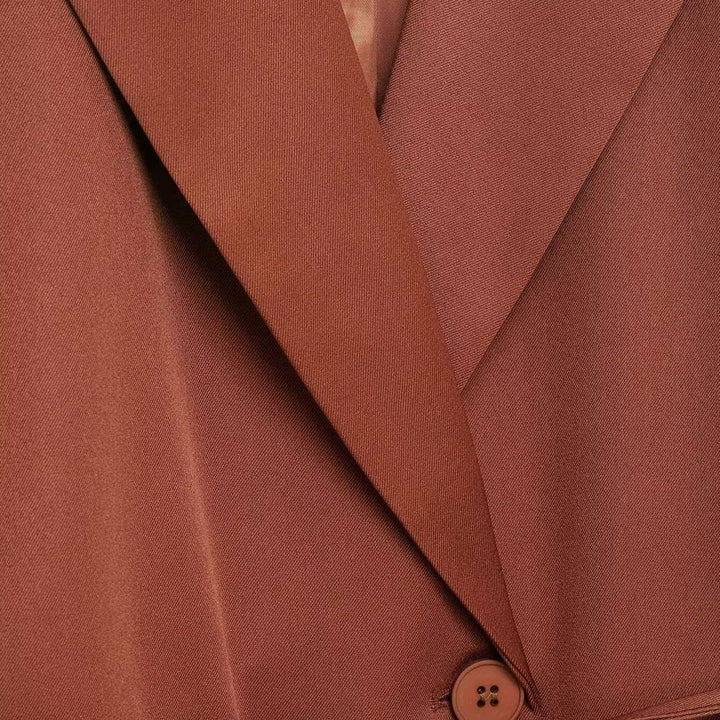 Damen modische Blazerjacke mit tailliertem Schnitt und breiten Ärmeln Drune
