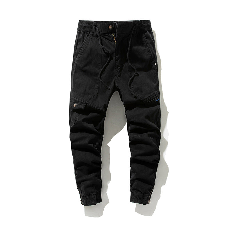 Herren Städtischer Tapered Funktions-Jogger mit elastischem Komfortbund, verstärkten Kniepartien und Knöchelreißverschluss Drune