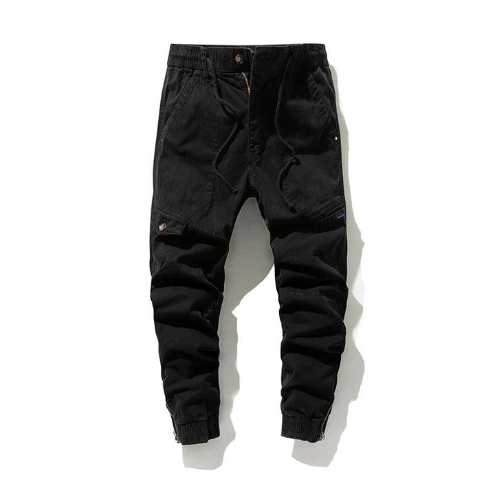 Herren Städtischer Tapered Funktions-Jogger mit elastischem Komfortbund, verstärkten Kniepartien und Knöchelreißverschluss Drune