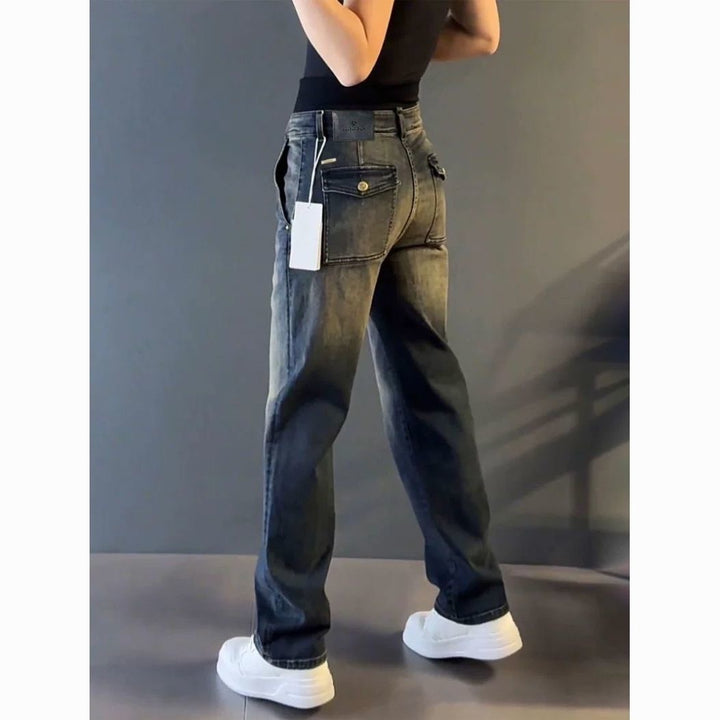 Damen Modische Hohe Taille Jeans Drune