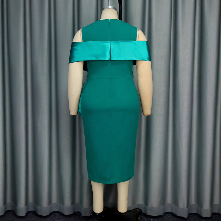 Damen Cocktailkleid mit asymmetrischem Oberteil und Drapierungsdetail Drune
