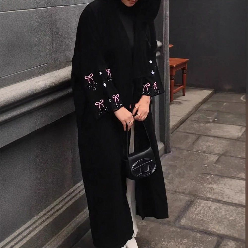 Damen eleganter Kimono-Cardigan mit detailreichen Ärmeln Drune