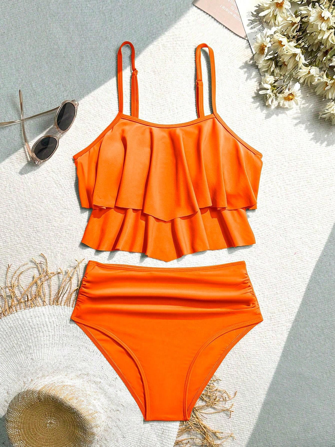 Damen Bikini-Set mit voluminösem Rüschendesign Drune
