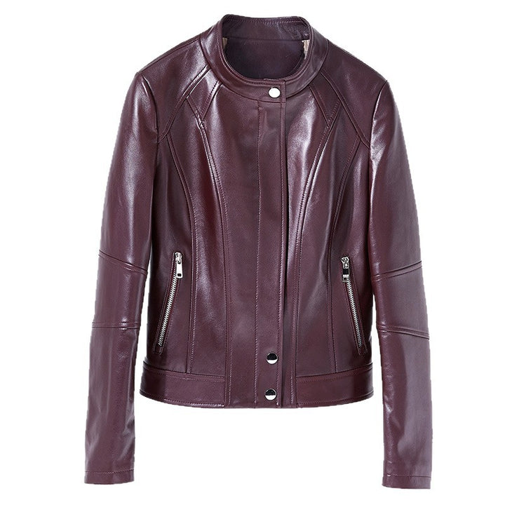 Damen Trendige Bikerjacke aus hochwertigem Leder Drune