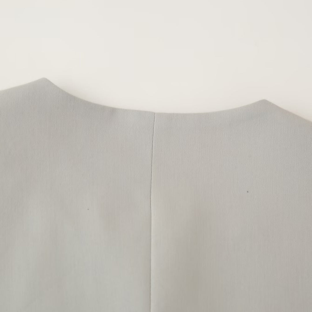 Damen modische Jacke mit minimalistischer Schnittführung und seitlichen Taschen Drune