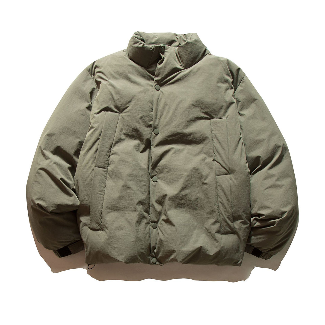 Unisex Boxy-isolierte Kurzjacke mit wattierter Füllung und hohem Stehkragen Drune
