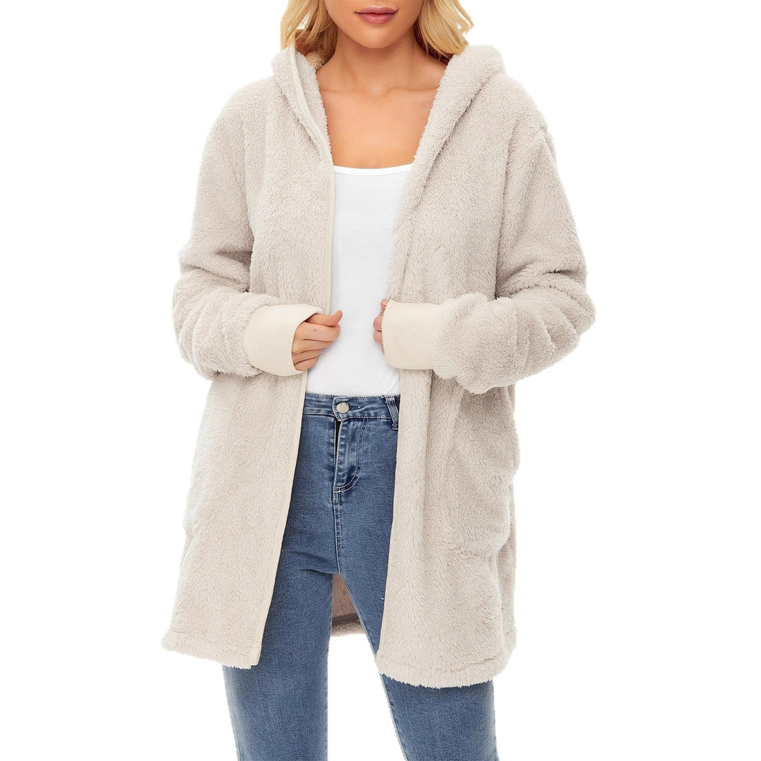 Damen weicher Fleece-Mantels Drune