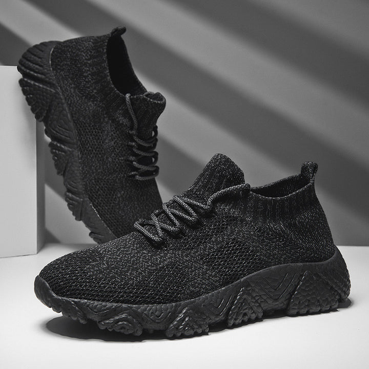 Unisex nan urbaner Strick-Schlupfsneaker mit sockenhaftem Schaft und markanter Profilsohle Drune