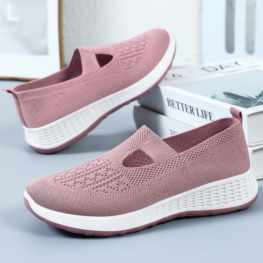 Damen Komfortable Slip-On Sneakers mit innovativer Mesh-Oberfläche Drune