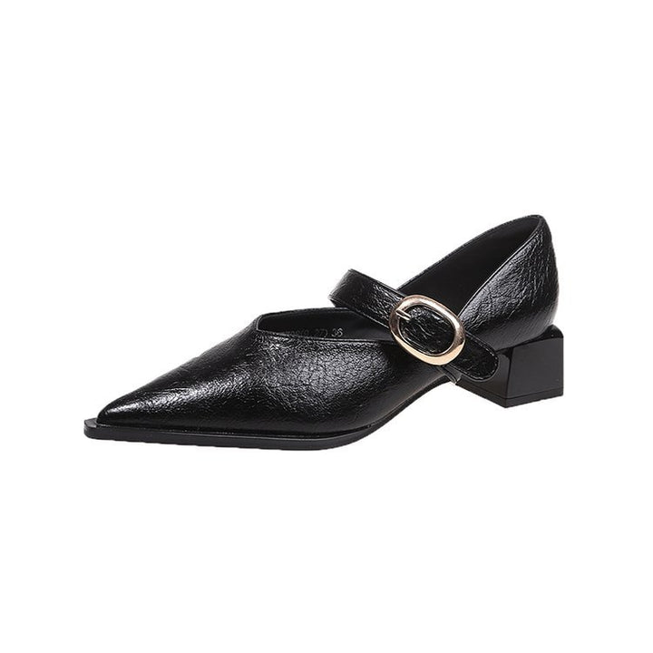 Damen Elegante Mary Jane Schuhe mit modischem Blockabsatz und verstellbarem Riemen Drune