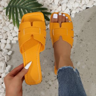 Damen Bequeme Slide-Sandalen mit trendigem Querriemen Drune