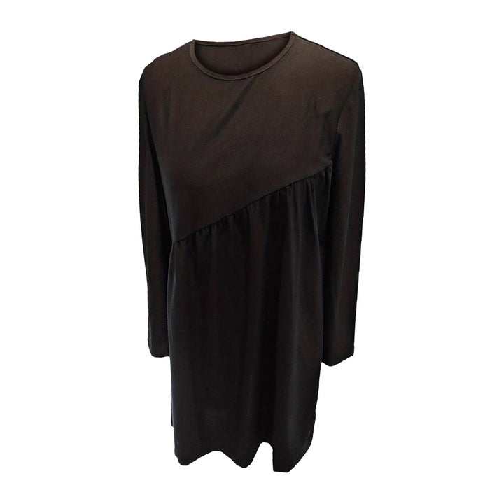 Damen Lässiges Jersey-Minikleid mit diagonaler Raffung und kastiger Silhouette Drune