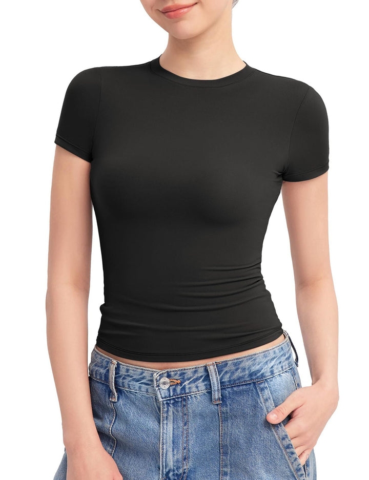 Damen Figurbetontes T-Shirt Drune