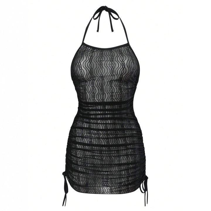 Damen Strandkleid mit eleganter Wellenstruktur Drune