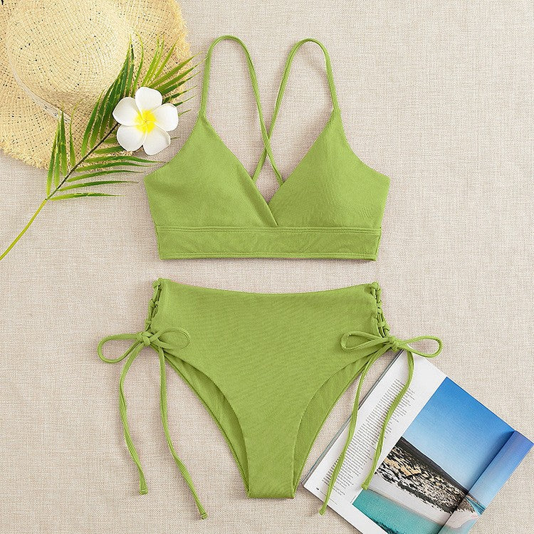 Damen Triangel-Bikini mit raffinierter Raffung Drune