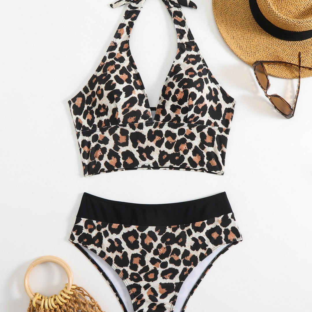 Damen Bikini-Set mit elegantem Leo-Muster und komfortablem Schnitt Drune