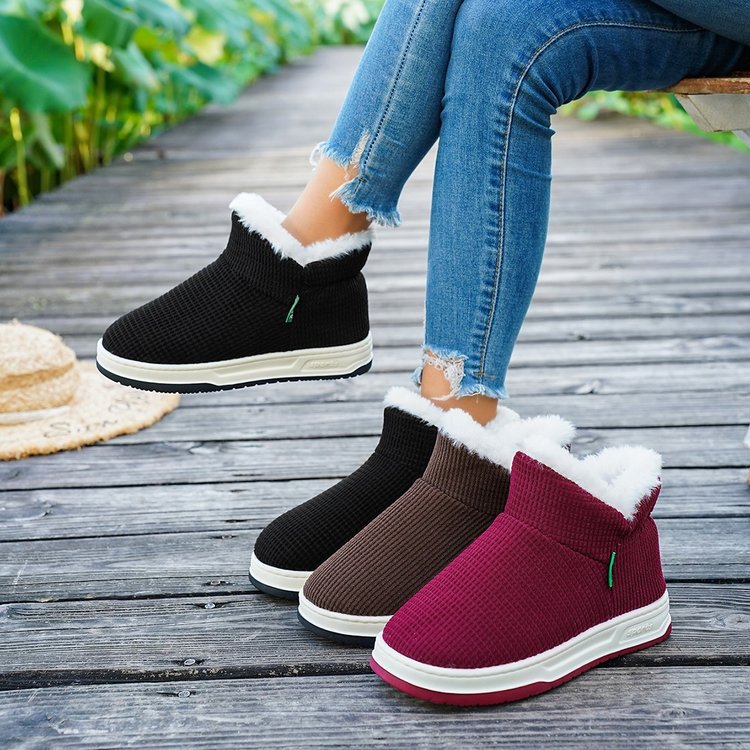 Damen gefütterte Stiefeletten mit elastischem Halsausschnitt Drune