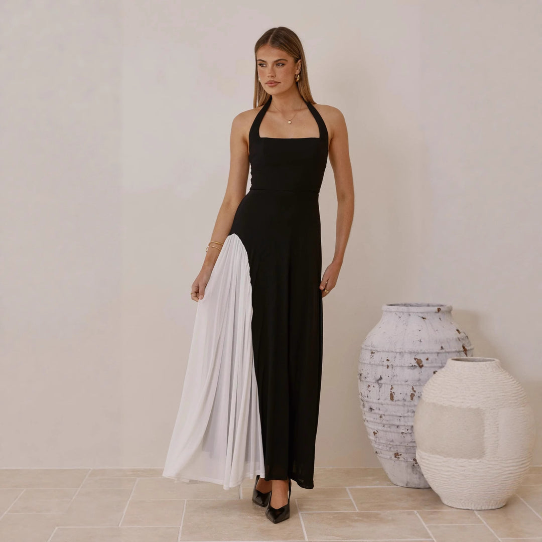 Damen Abendkleid mit asymmetrischem Schnitt und eleganten Akzenten Drune