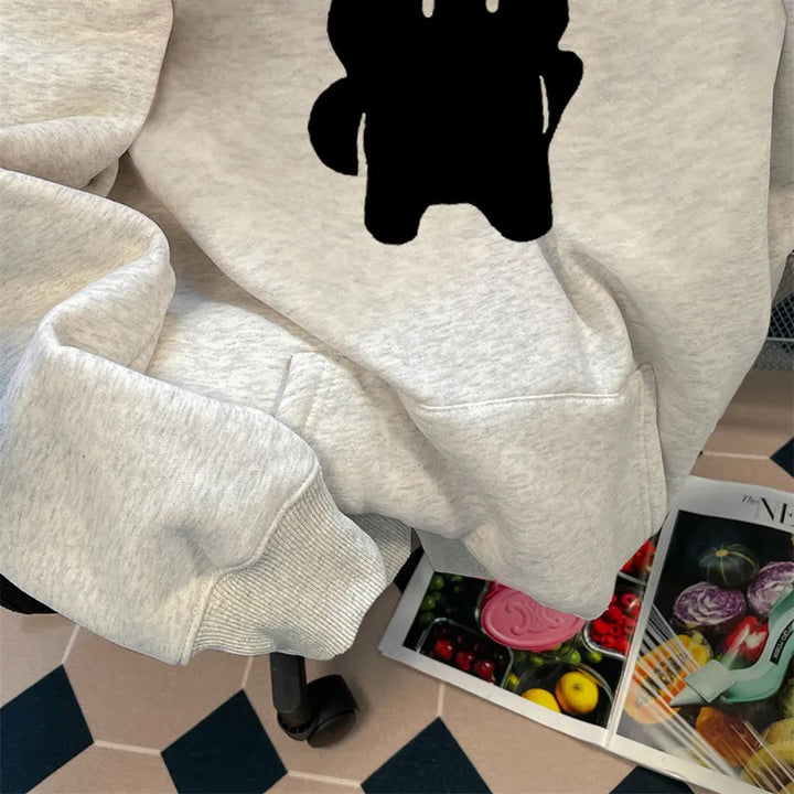 Damen Kapuzenpullover mit stylischem Tiermotiv Drune