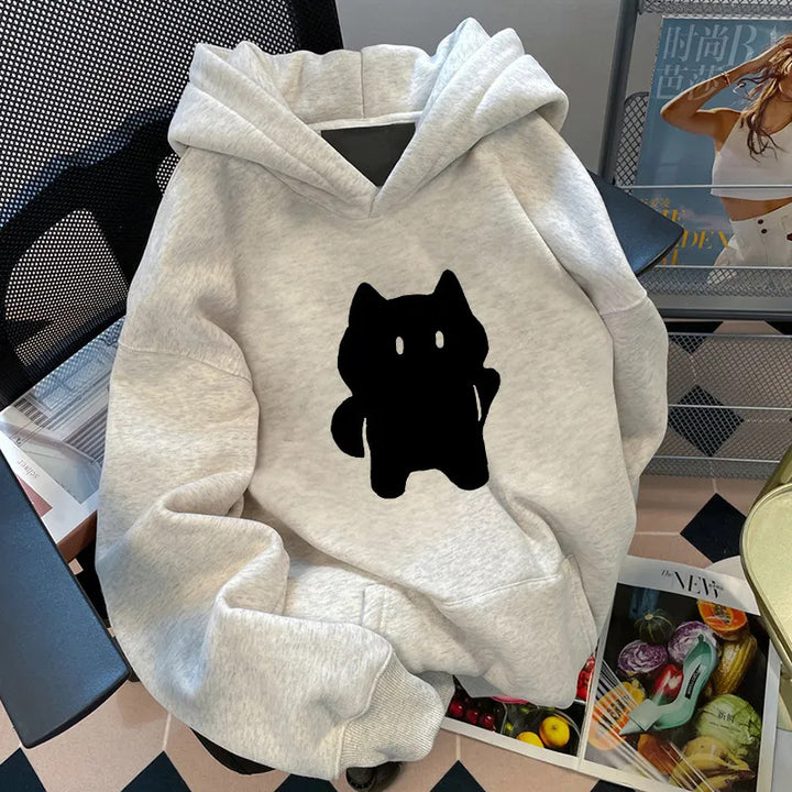 Damen Kapuzenpullover mit stylischem Tiermotiv Drune