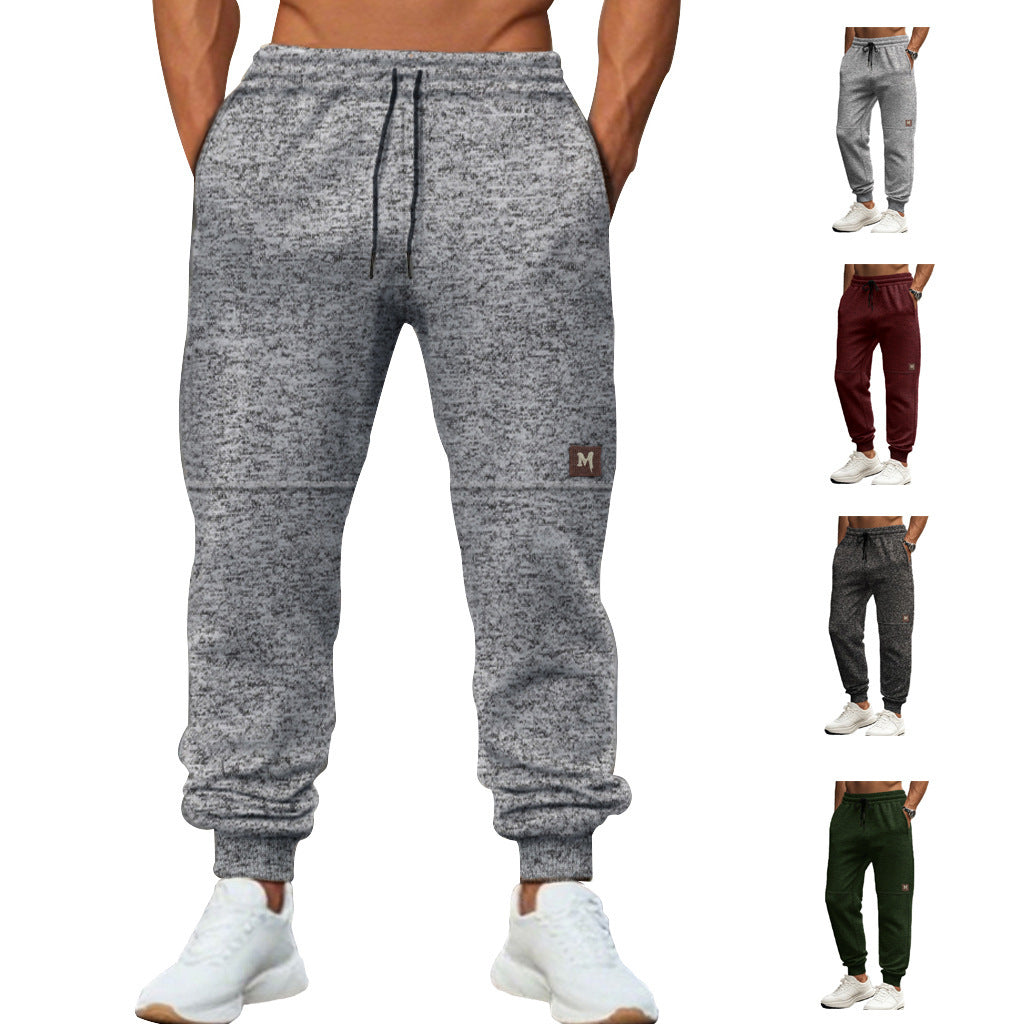 Herren moderne Jogginghose mit elastischem Bund und seitlichen Taschen Drune
