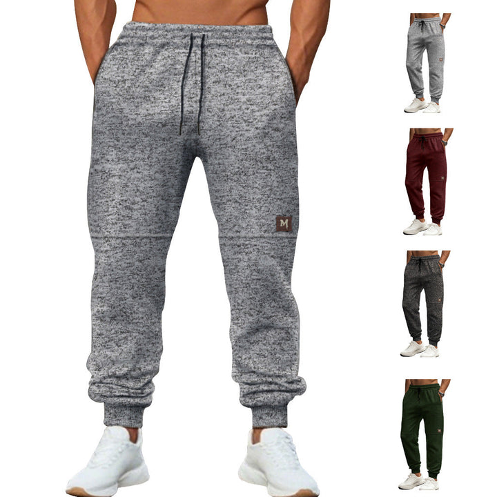 Herren moderne Jogginghose mit elastischem Bund und seitlichen Taschen Drune