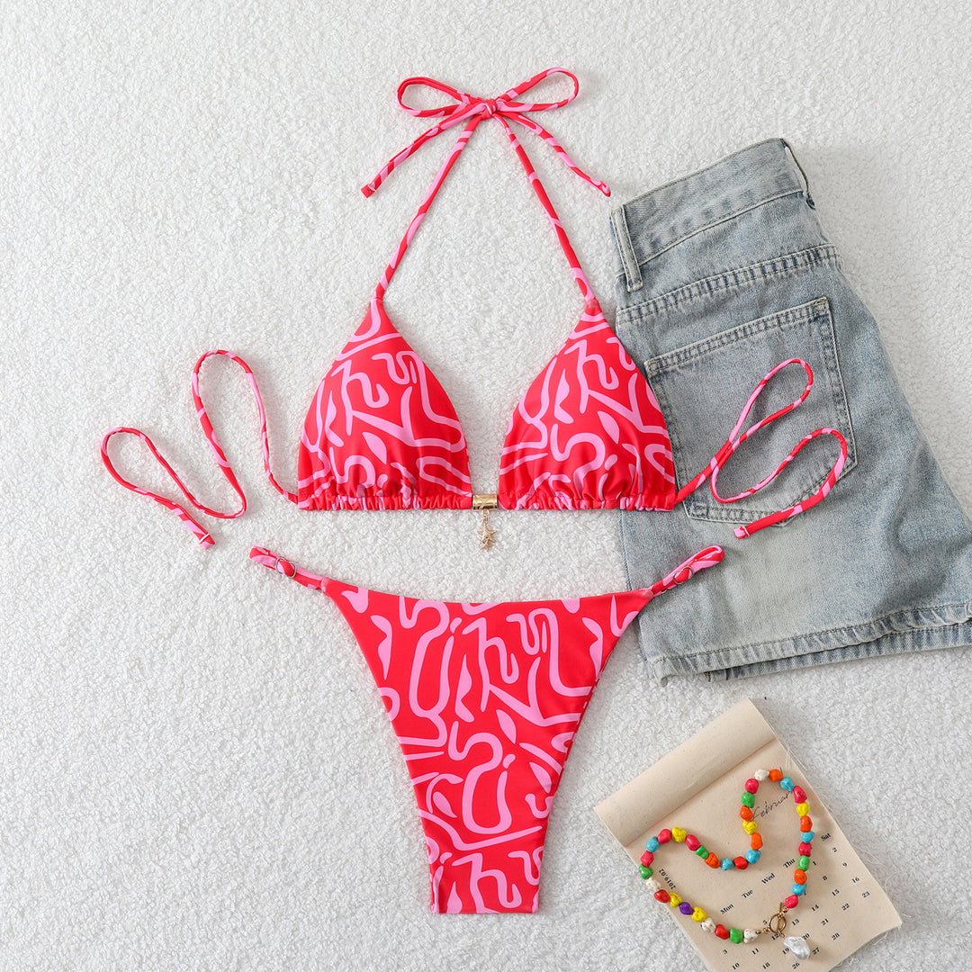Damen Triangel-Bikini mit raffinierten Schnürdetails Drune