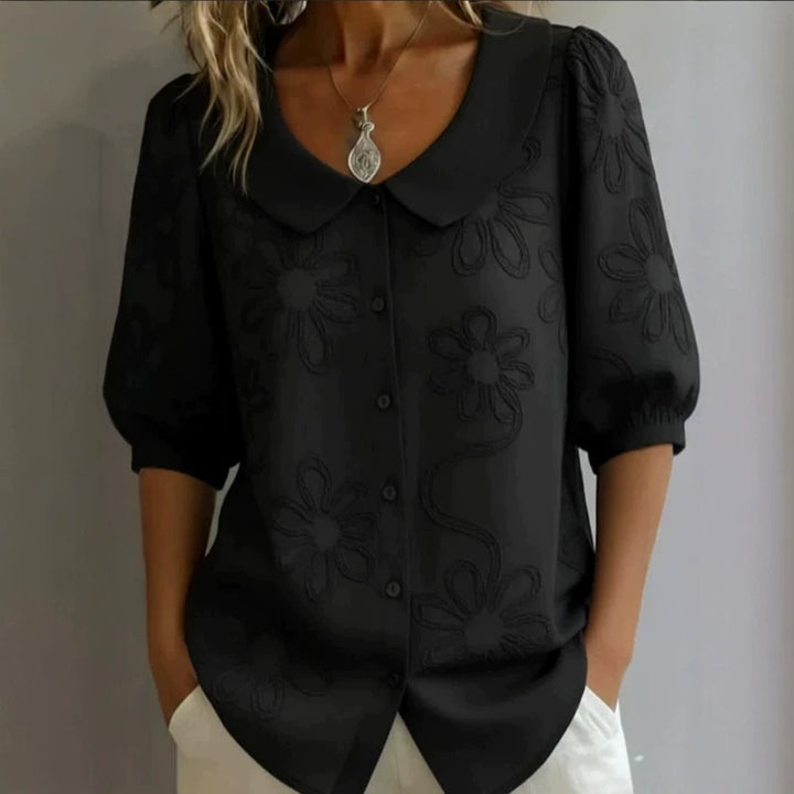 Damen Bluse mit floralem Muster Drune