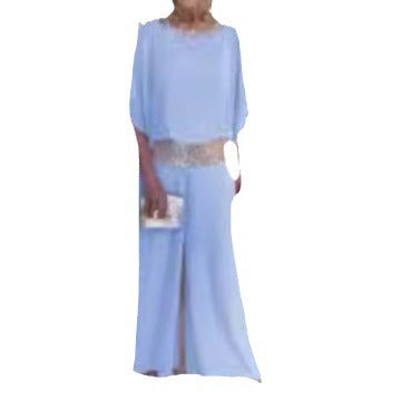 Damen Elegantes und stilvolles Jumpsuit mit Paillettenbesatz Drune