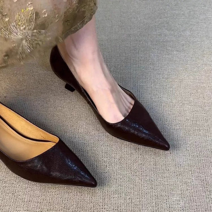 Damen elegante Pumps mit modischem Spitzendesign und bequemer Innensohle Drune