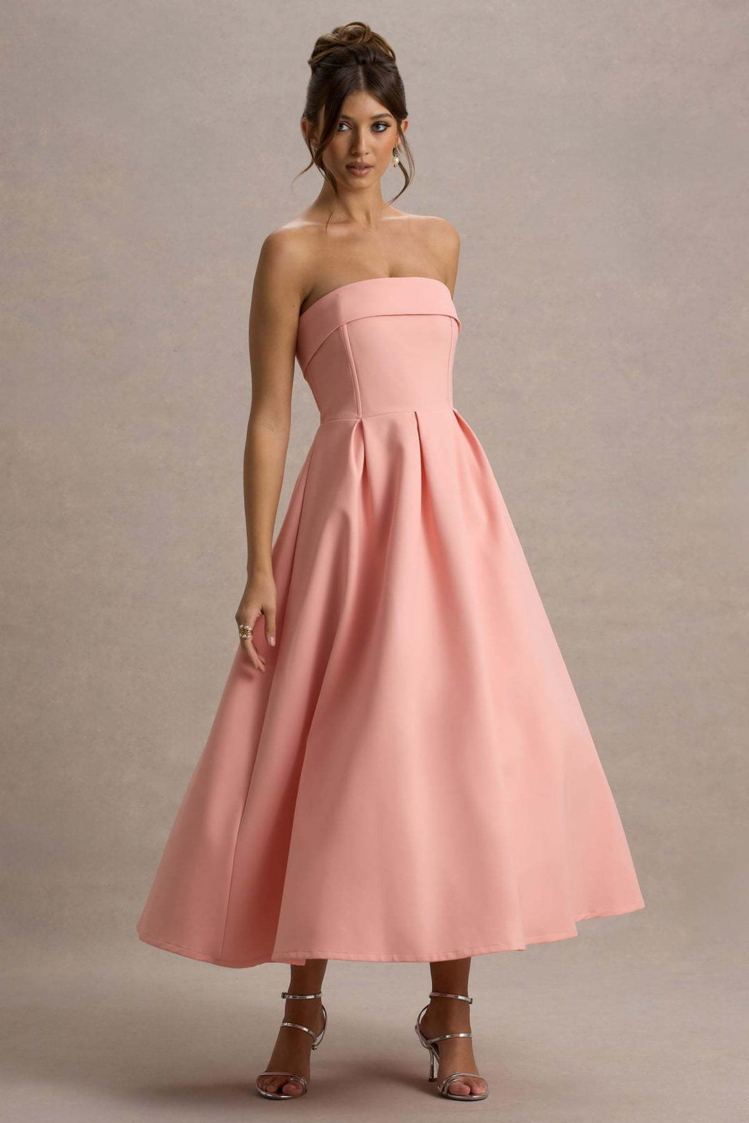 Damen elegantes A-Linien Abendkleid mit taillenbetontem Design Drune