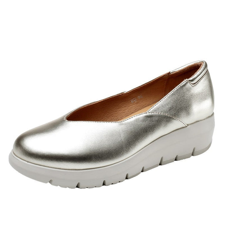Damen Bequeme Wedgeslipper mit gepolstertem Innensohle und rutschfester Sohle Drune