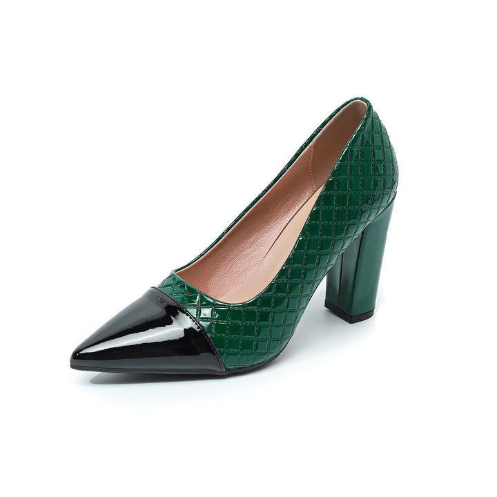 Damen elegante High Heels mit stilvollen zweifarbigen Akzenten Drune